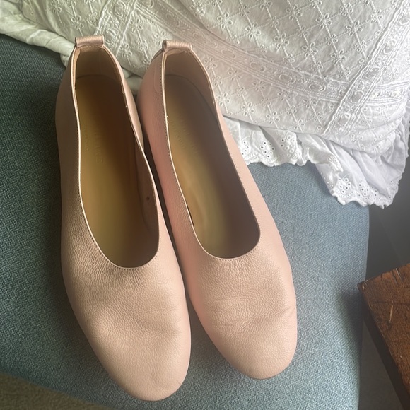 Everlane Day Glove Women's Italian Pink Leather Slip On Ballet Flats Sz … - Picture 2 of 4